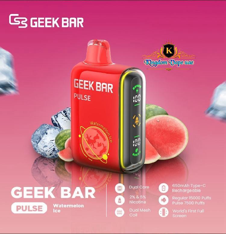 GEEK BAR PULSE 15000 PUFFS DISPOSABLE VAPE DUBAI-5CT DISPLAY GEEK BAR PULSE 15000 PUFFS DISPOSABLE VAPE DUBAI-5CT DISPLAY