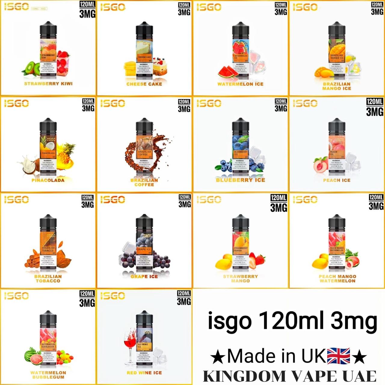 ISGO 120ML E LIQUID 3MG Series|