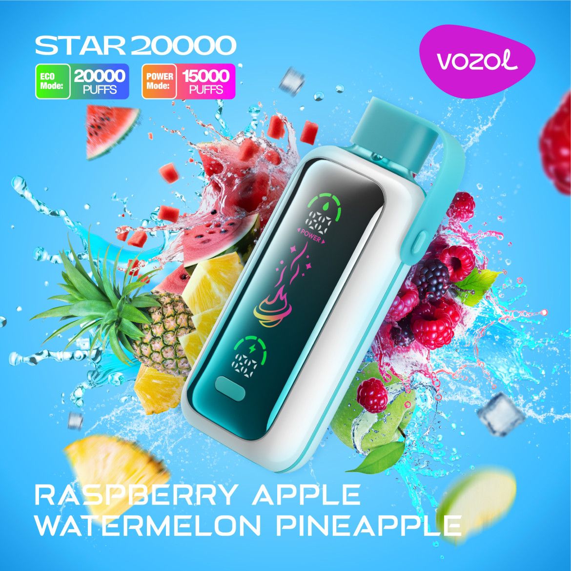 Vozol Star 20000 Puffs Disposable Vape With Led Screen|Dubai