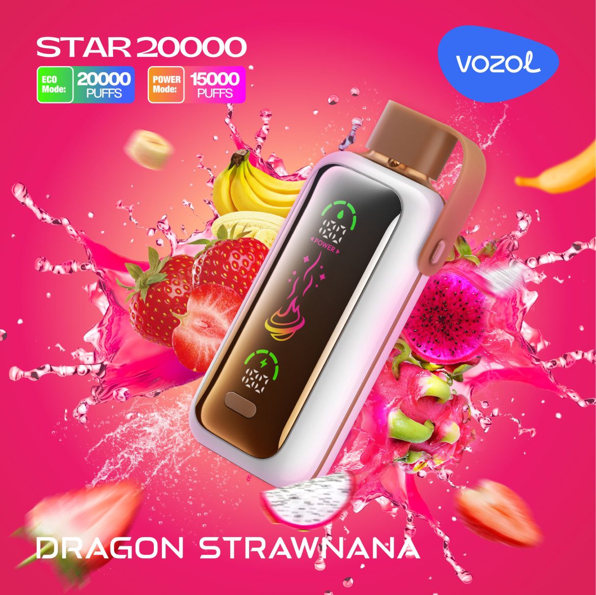 Vozol Star 20000 Puffs Disposable Vape With Led Screen|Dubai