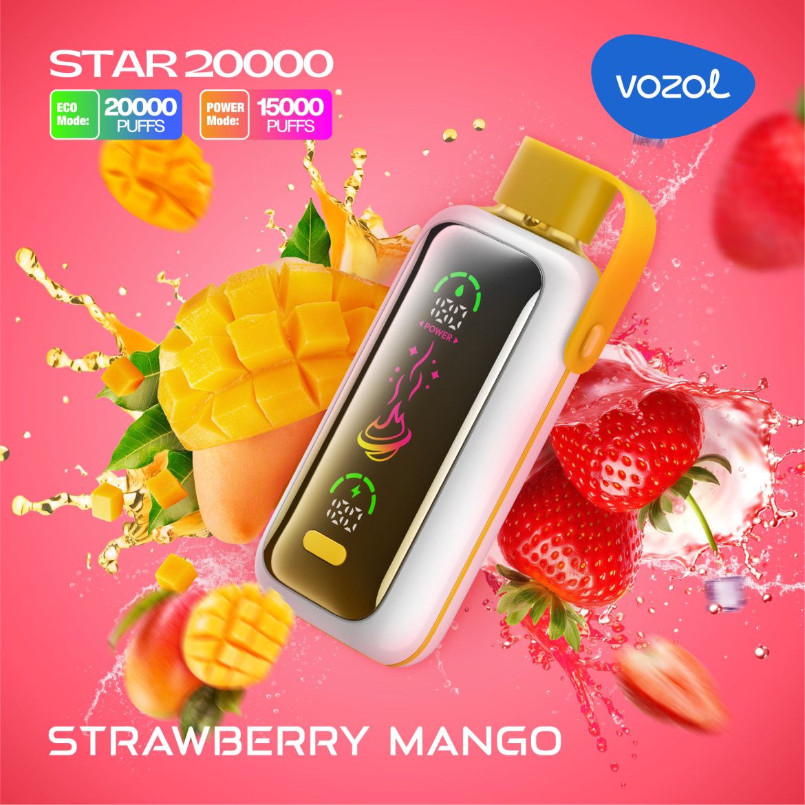 Vozol Star 20000 Puffs Disposable Vape With Led Screen|Dubai