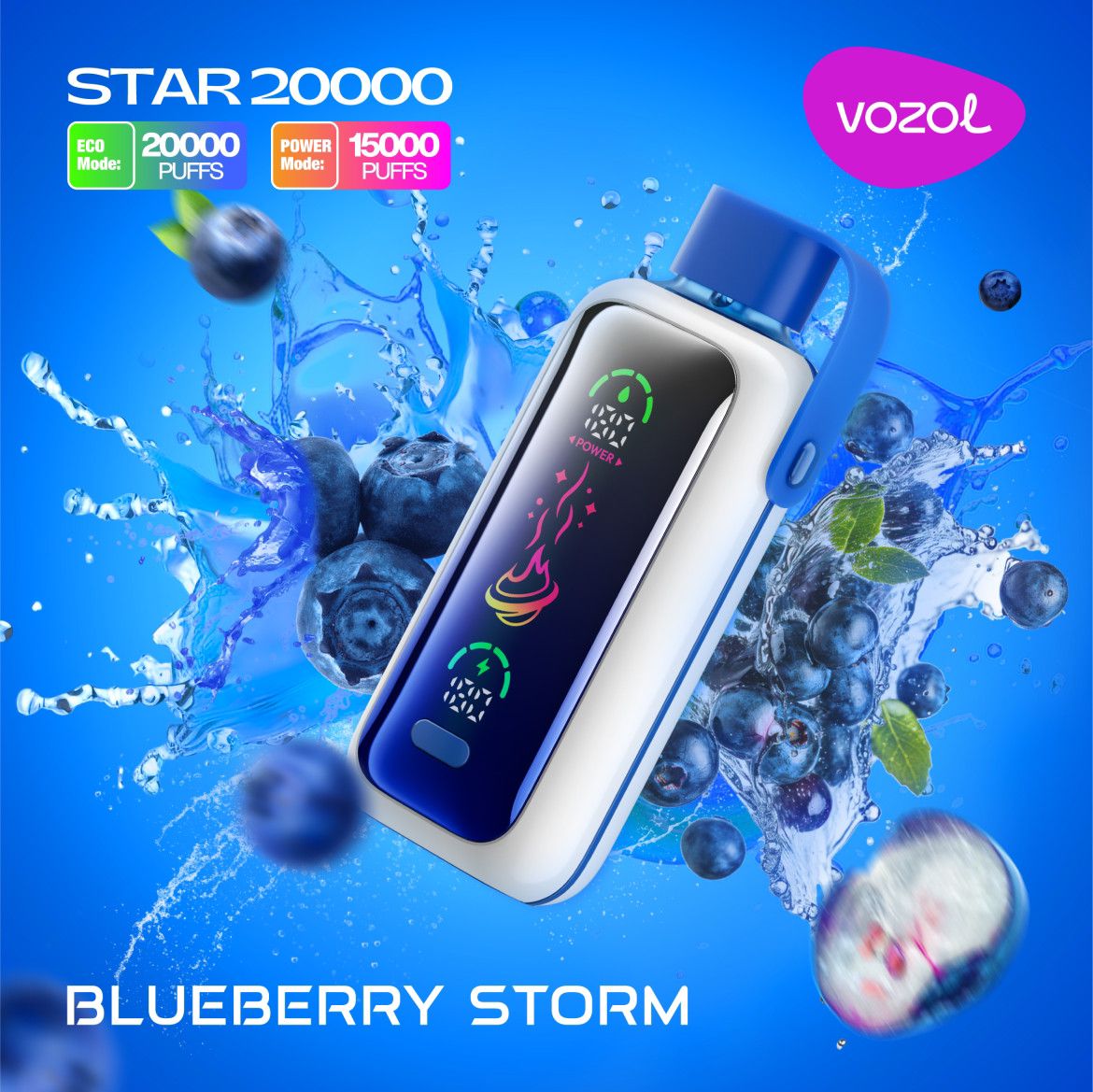 Vozol Star 20000 Puffs Disposable Vape With Led Screen|Dubai