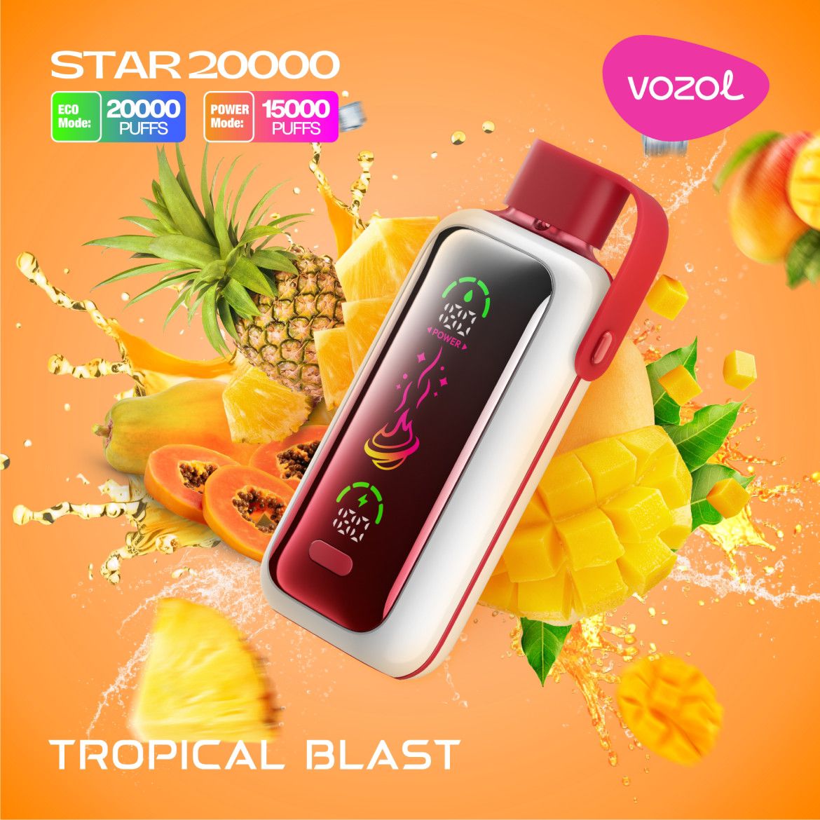 Vozol Star 20000 Puffs Disposable Vape With Led Screen|Dubai