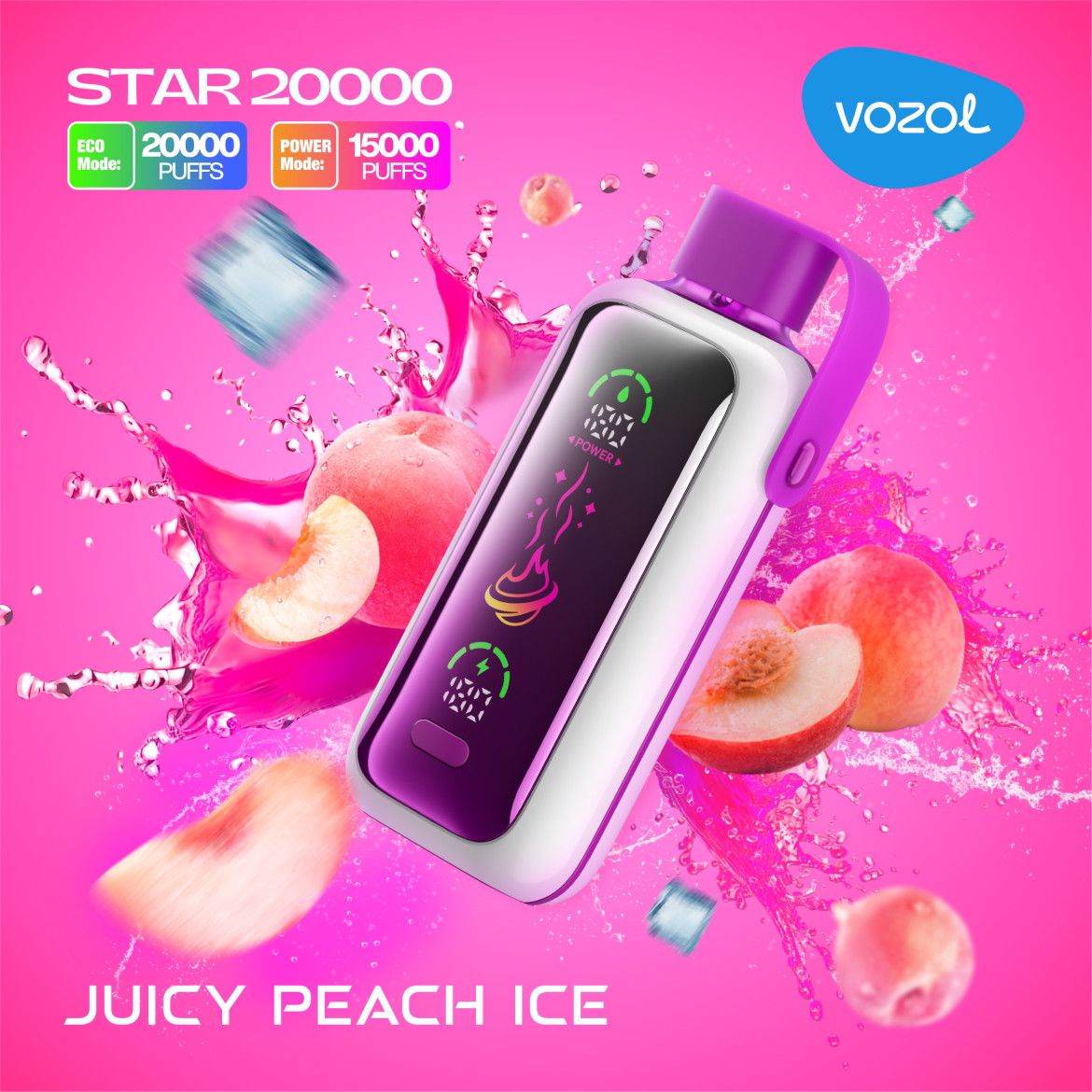 Vozol Star 20000 Puffs Disposable Vape With Led Screen|Dubai