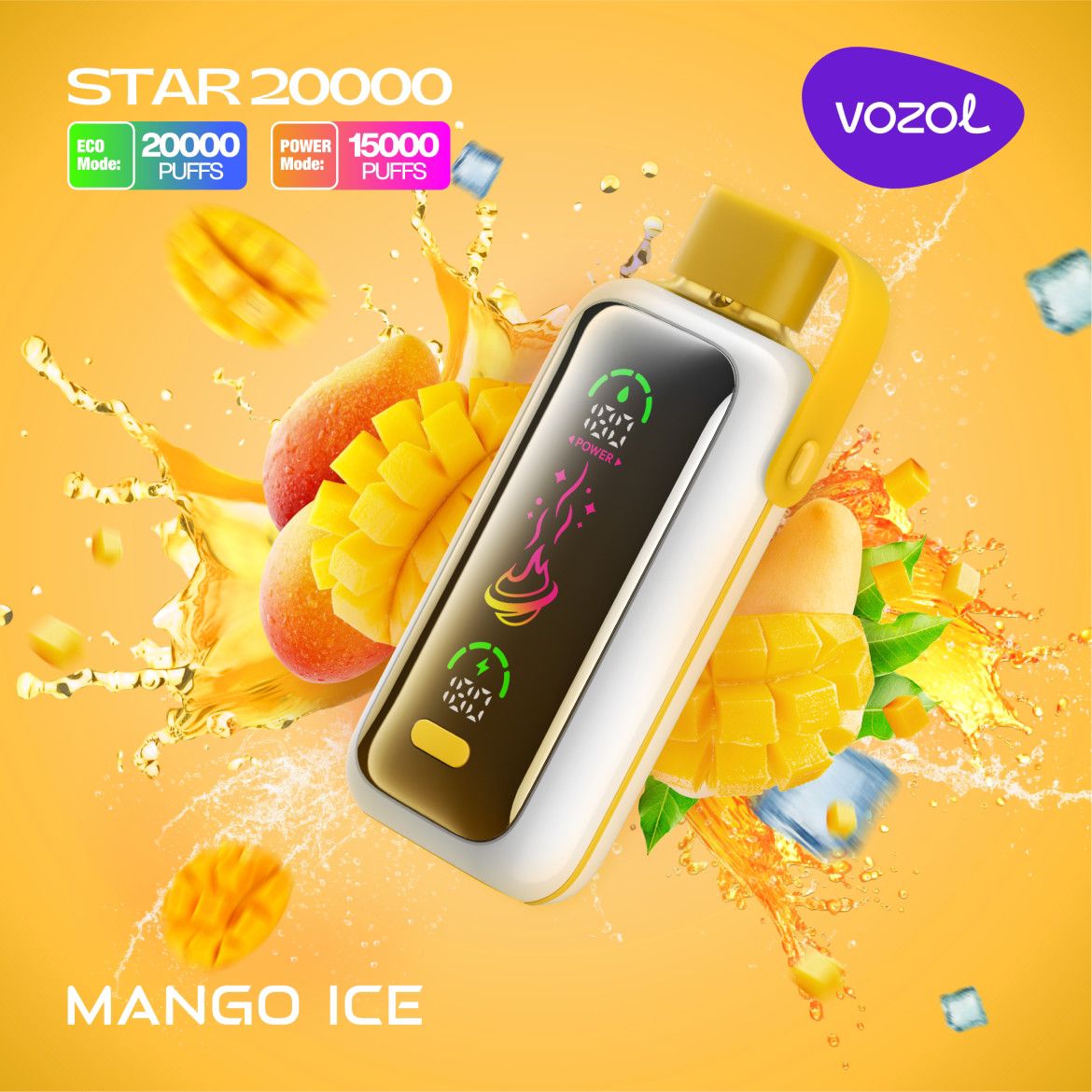 Vozol Star 20000 Puffs Disposable Vape With Led Screen|Dubai