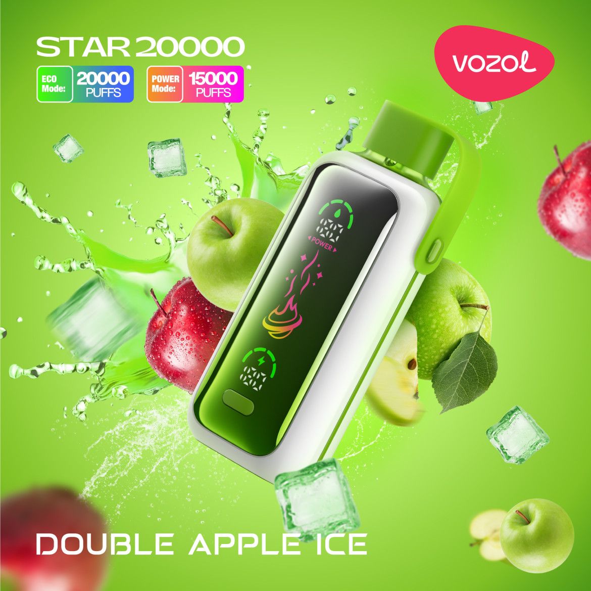 Vozol Star 20000 Puffs Disposable Vape With Led Screen|Dubai