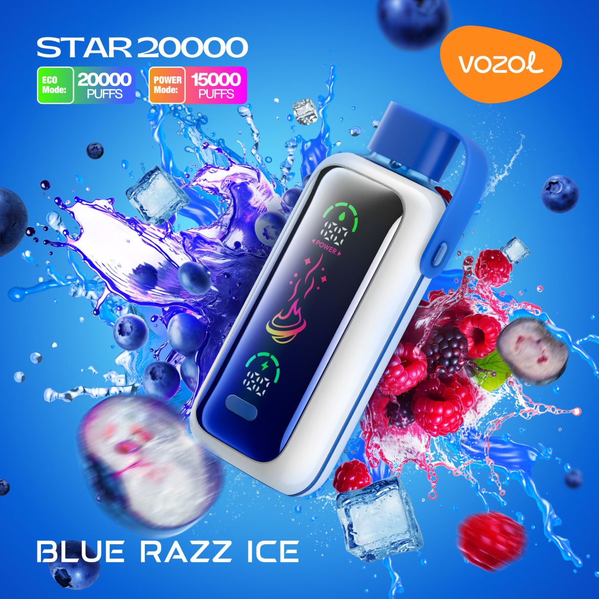 Vozol Star 20000 Puffs Disposable Vape With Led Screen|Dubai