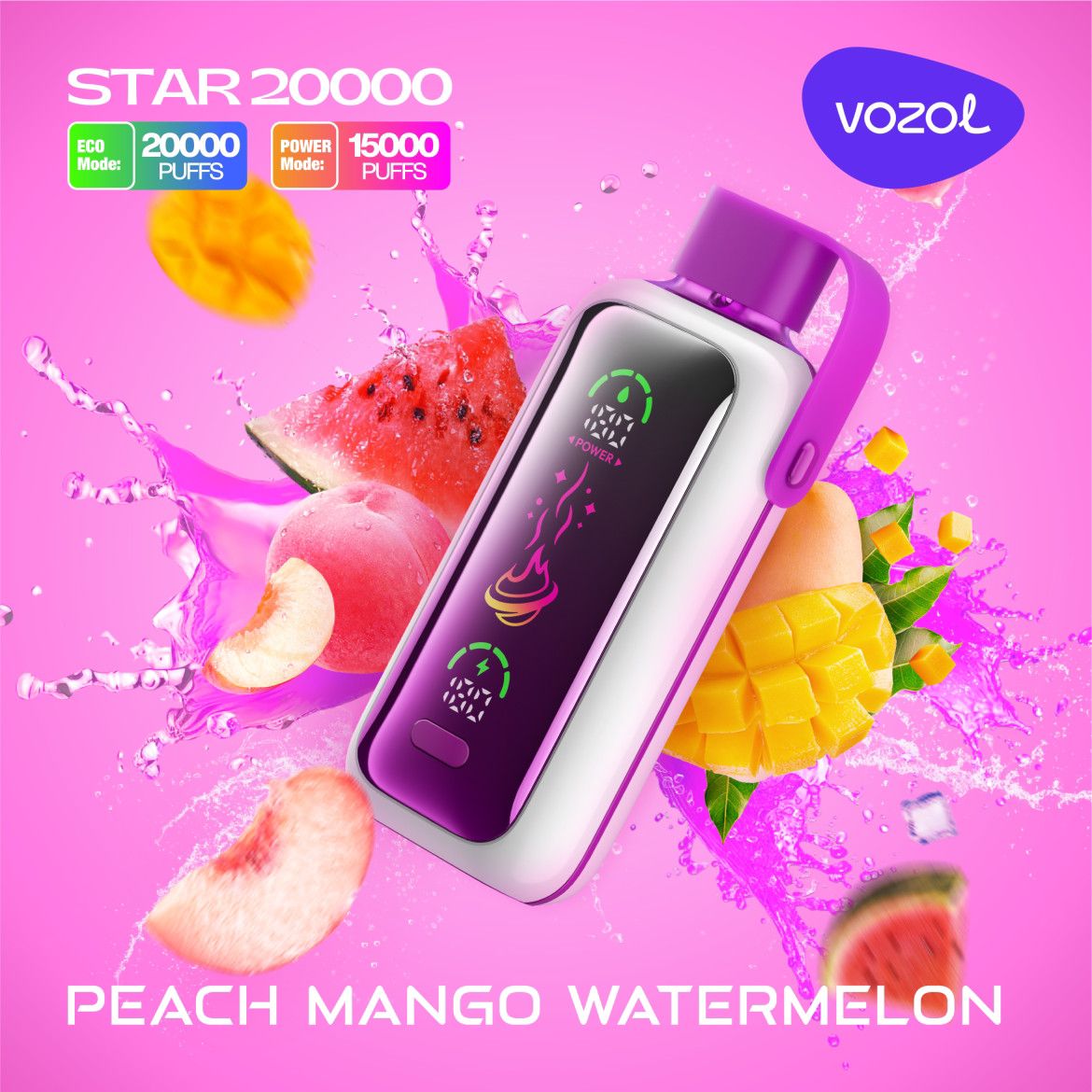 Vozol Star 20000 Puffs Disposable Vape With Led Screen|Dubai