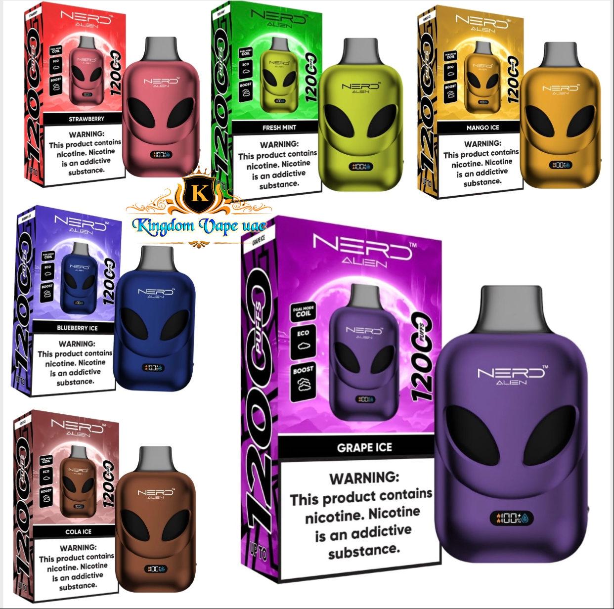 NERD Alien 12000 Puffs Disposable Vape Kit