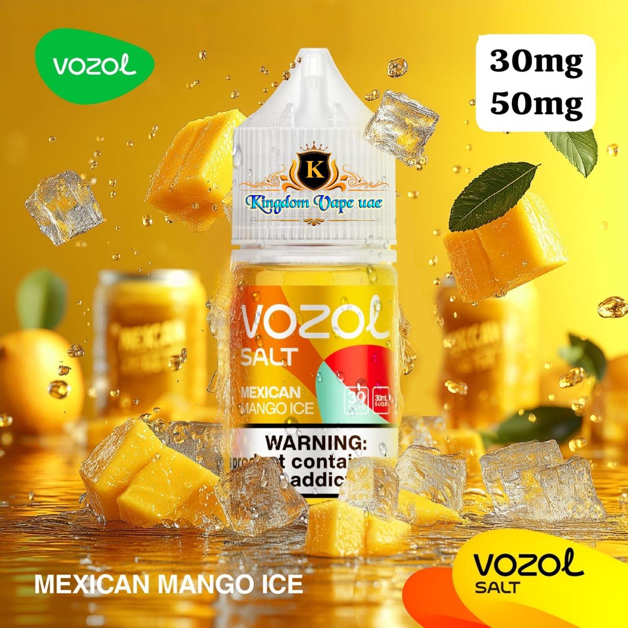 VOZOL Salt Nicotine 30mg/50mg| Bottol Size 30ml