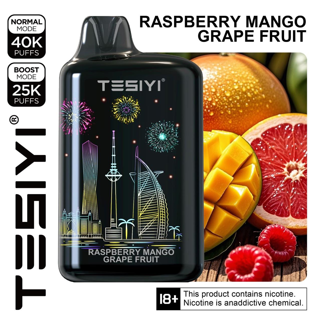 Tesiyi Ultra Max 40000 puffs With 360° LED Screen| Vapes Shop Business Bay