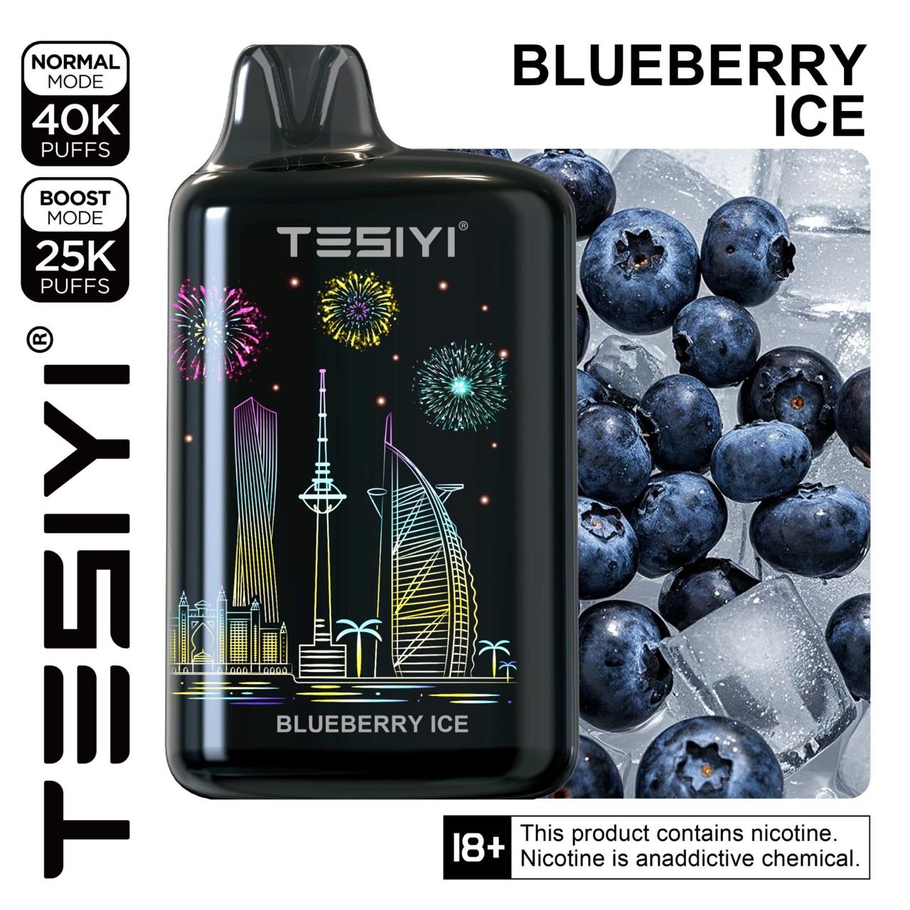 Tesiyi Ultra Max 40000 puffs With 360° LED Screen| Vapes Shop Business Bay