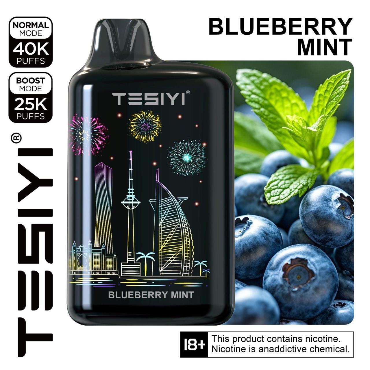 Tesiyi Ultra Max 40000 puffs With 360° LED Screen| Vapes Shop Business Bay