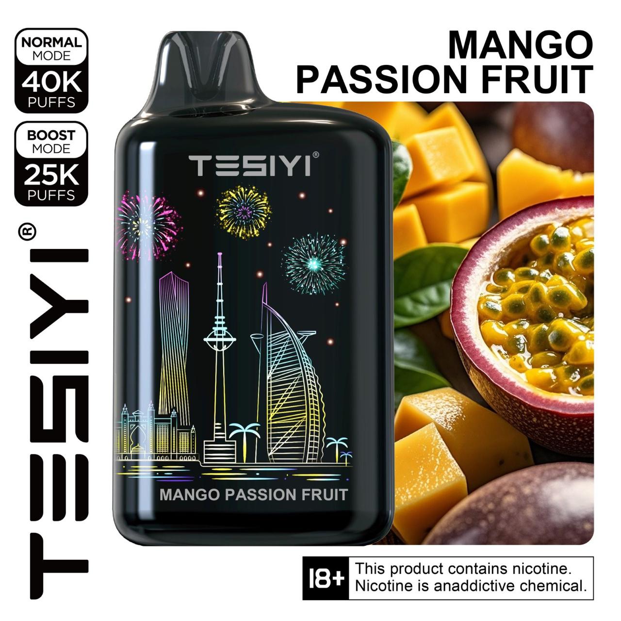 Tesiyi Ultra Max 40000 puffs With 360° LED Screen| Vapes Shop Business Bay