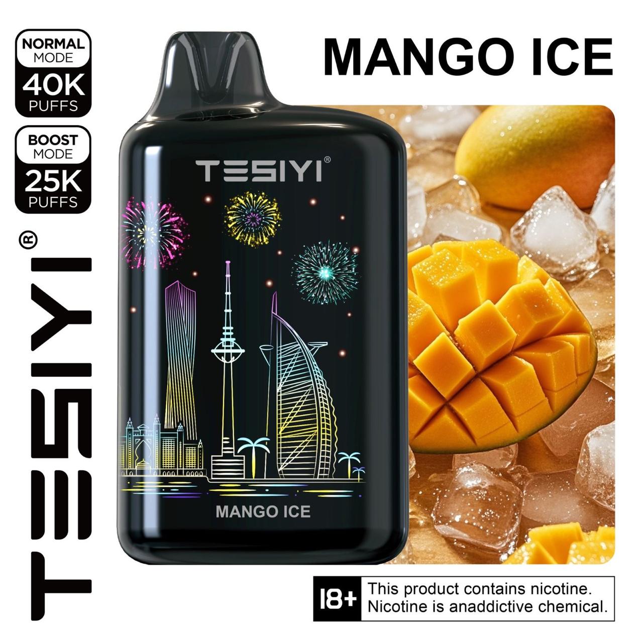 Tesiyi Ultra Max 40000 puffs With 360° LED Screen| Vapes Shop Business Bay