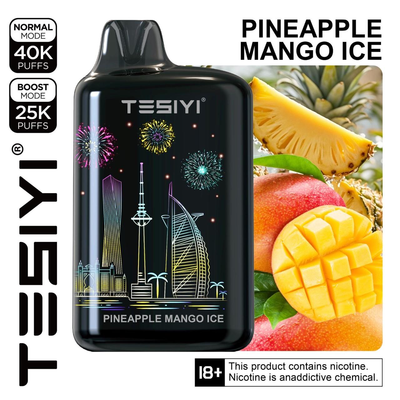 Tesiyi Ultra Max 40000 puffs With 360° LED Screen| Vapes Shop Business Bay