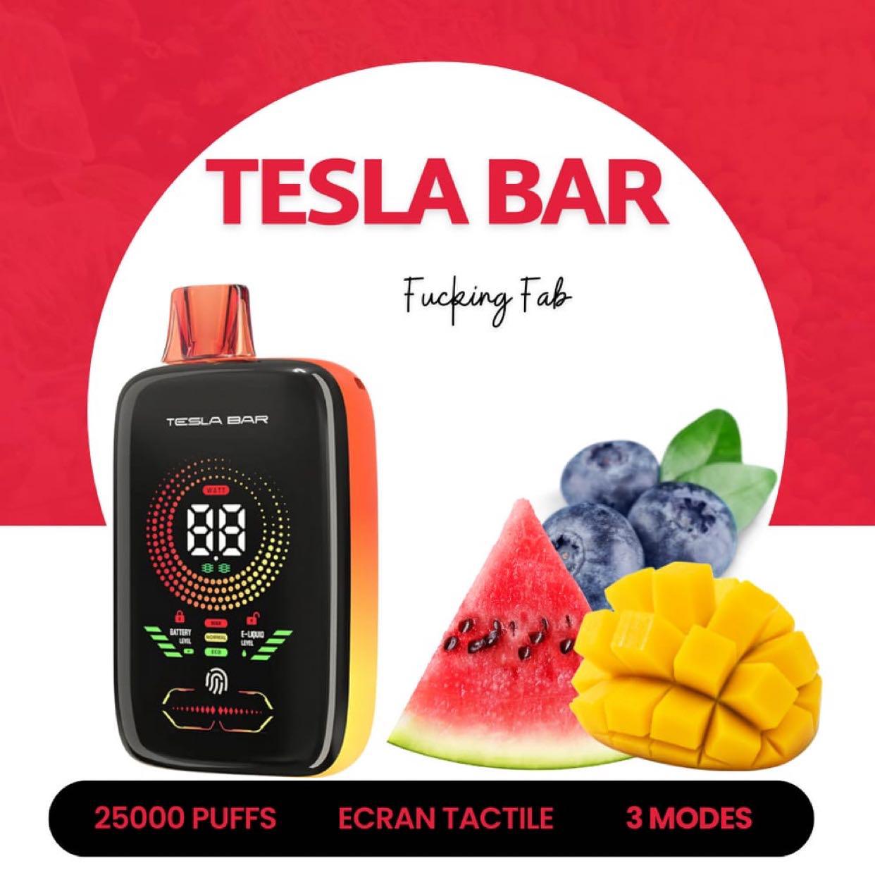 Buy New Tesla Bar XT 25000 Puffs Disposable Vape in Dubai