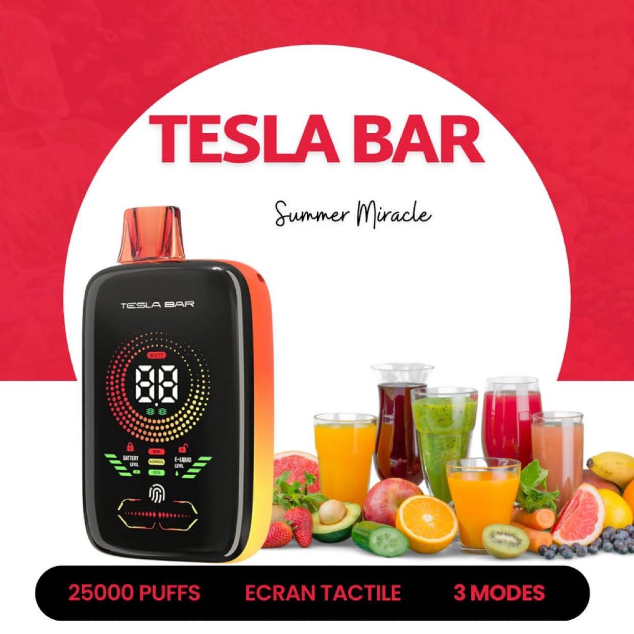 Buy New Tesla Bar XT 25000 Puffs Disposable Vape in Dubai