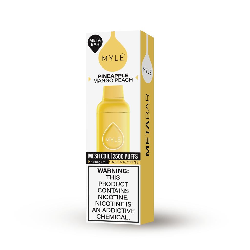 Myle meta bar 2500 puffs Disposable top best in dubai and uae