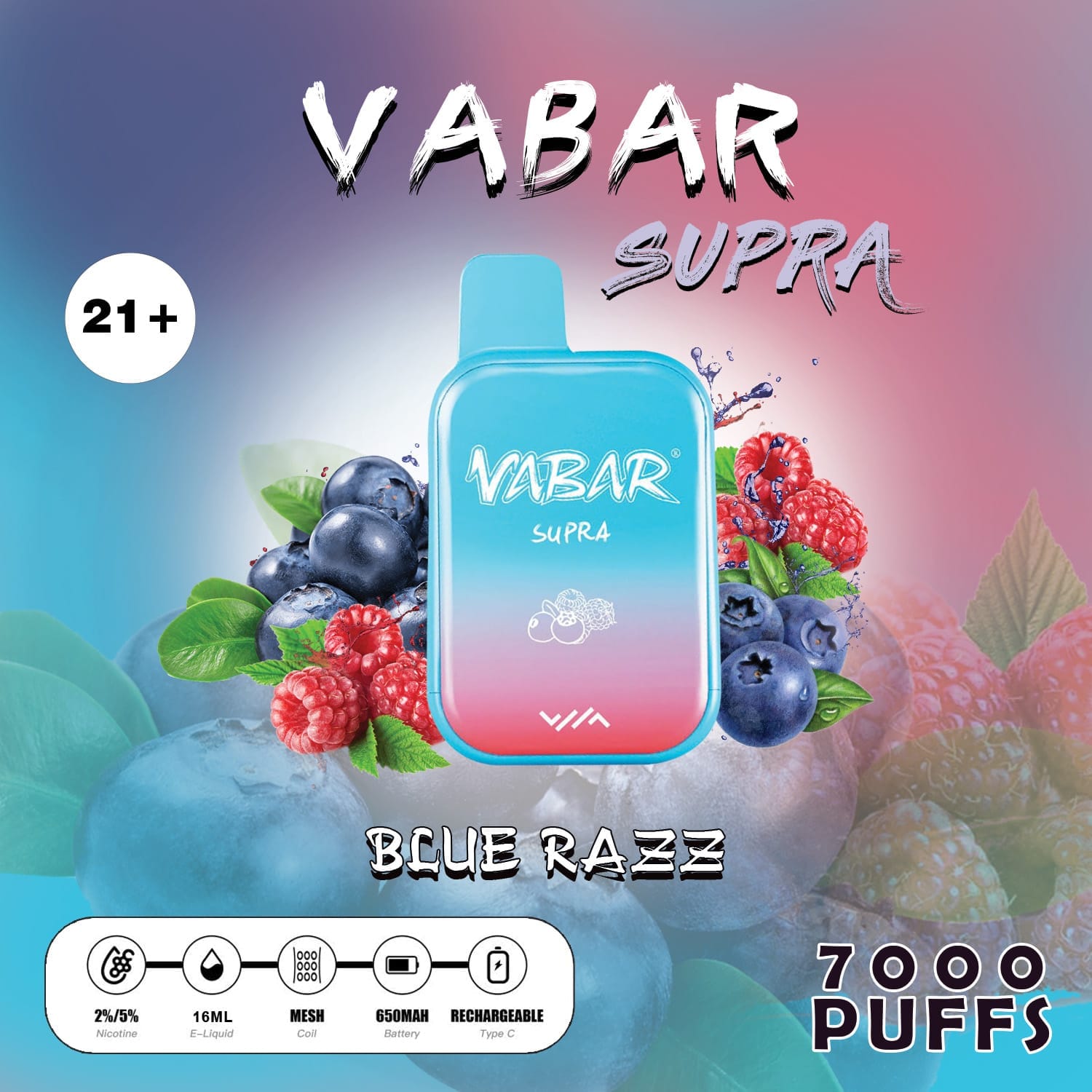 Vabar Supra 7000 Puffs Disposable.